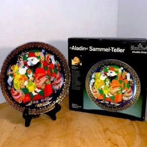 Rosenthal Vintage Aladin Art Plate Metallic Sammel Teller #3 Programm Plate